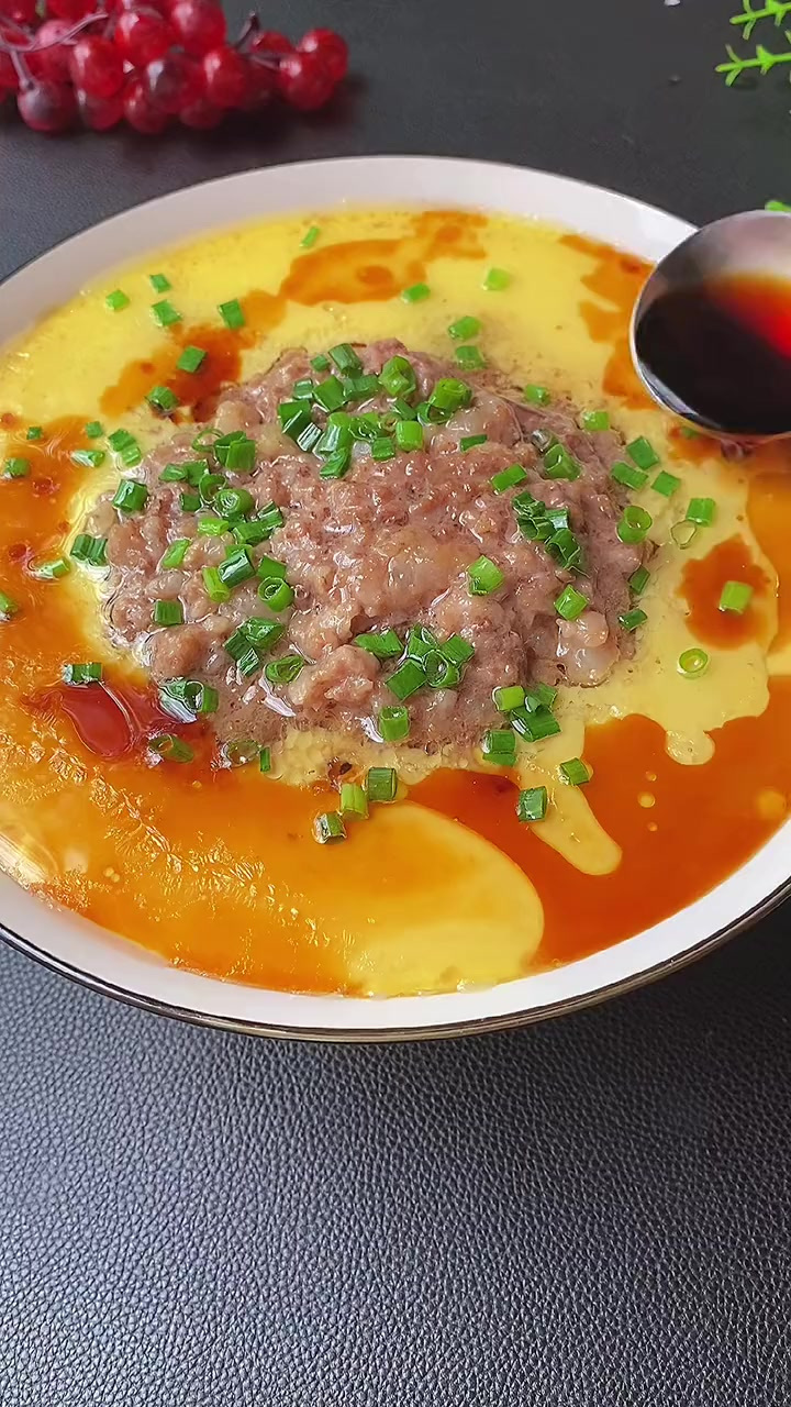 肉饼炖蛋（肉末蒸蛋/咸蛋）